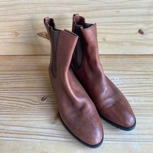 COLE HAAN Brown Small Heel Ankle Boots